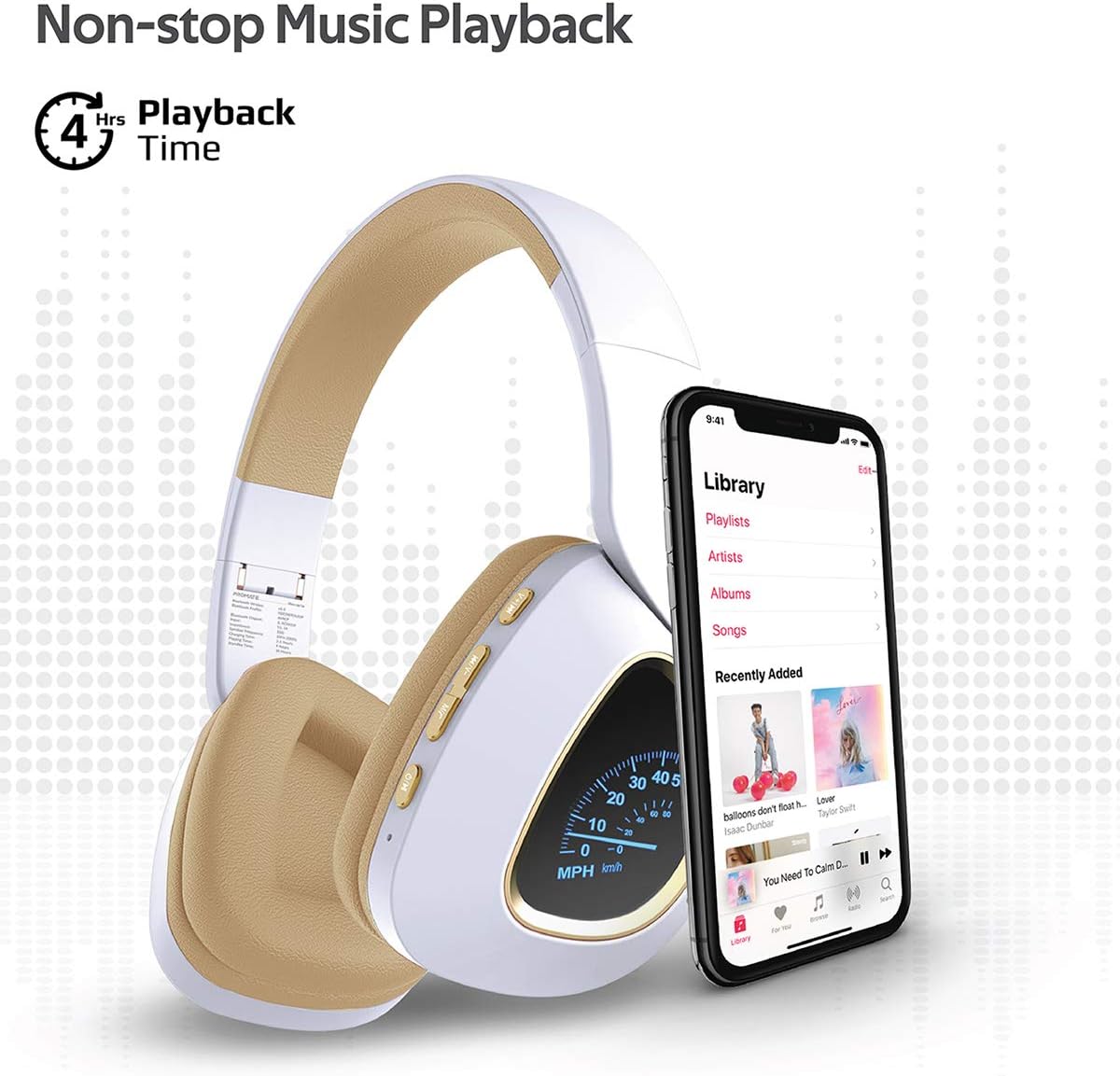 Promate Bavaria Wireless Bluetooth Headphones – Deep Bass & LED Earcups