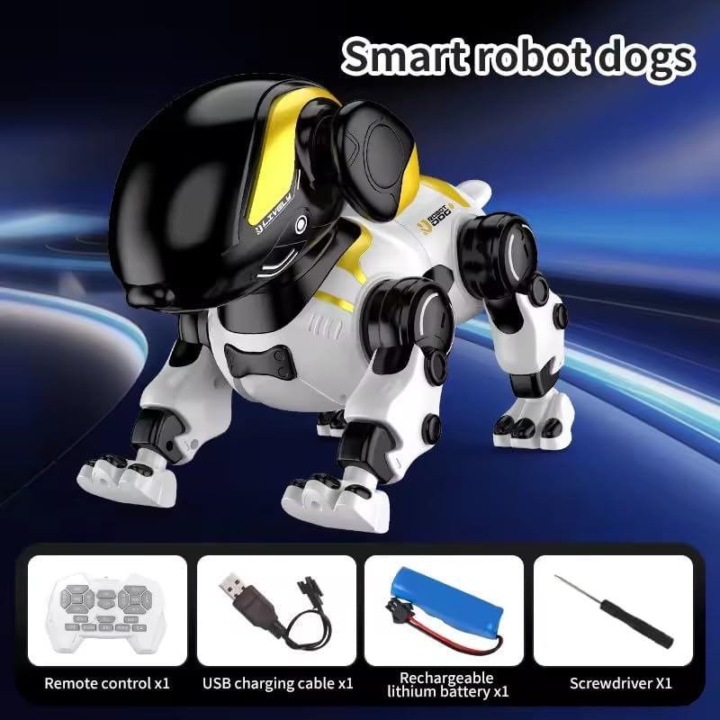 Smart Robot Dog Toy with Voice & Remote Control – Interactive Pet That Walks, Dances & Sings