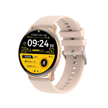 Y15 AMOLED Smart Watch with Bluetooth Calling – Sports Fitness Tracker, Pink