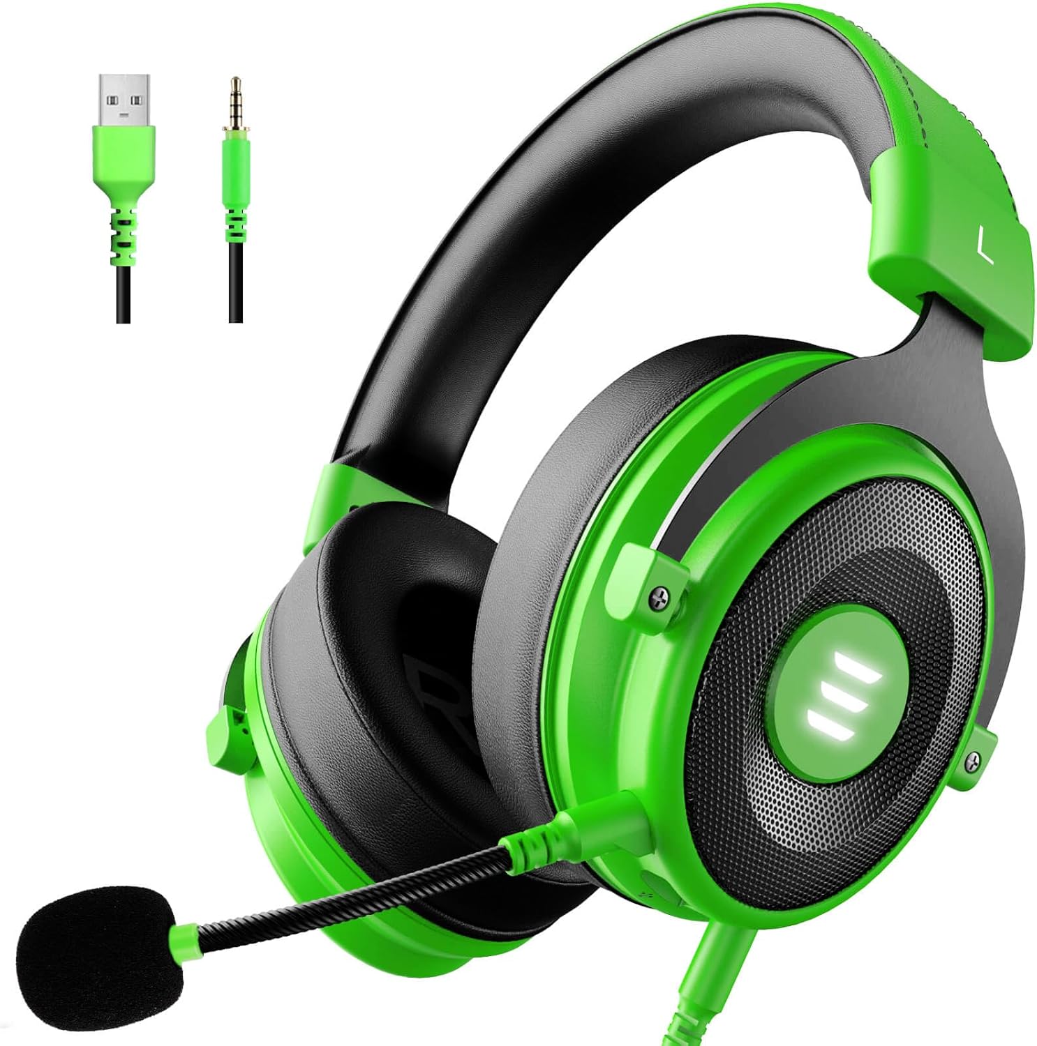 EKSA E900 Pro Gaming Headset – 7.1 Surround Sound, Detachable Noise-Cancelling Mic, USB, Compatible with PC, PS5, PS4 & Xbox