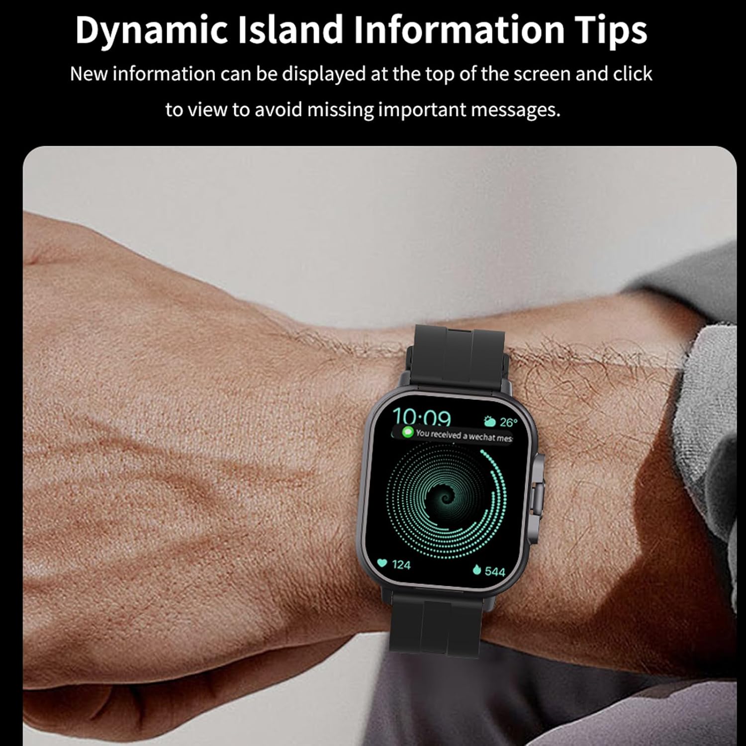 Smart Watch with Wireless Earbuds, Heart Rate Monitor & Bluetooth Calls