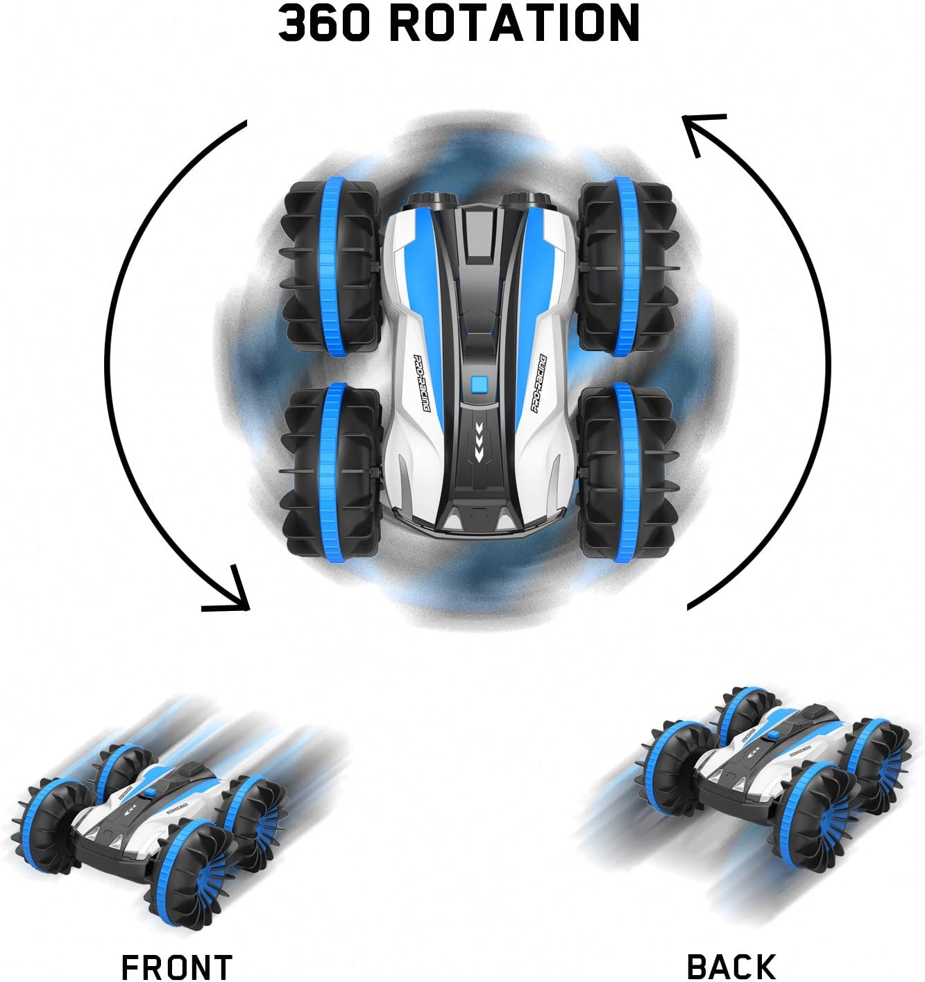 Amphibious Remote Control Car – Waterproof RC Monster Truck & Boat for Land and Water Adventures