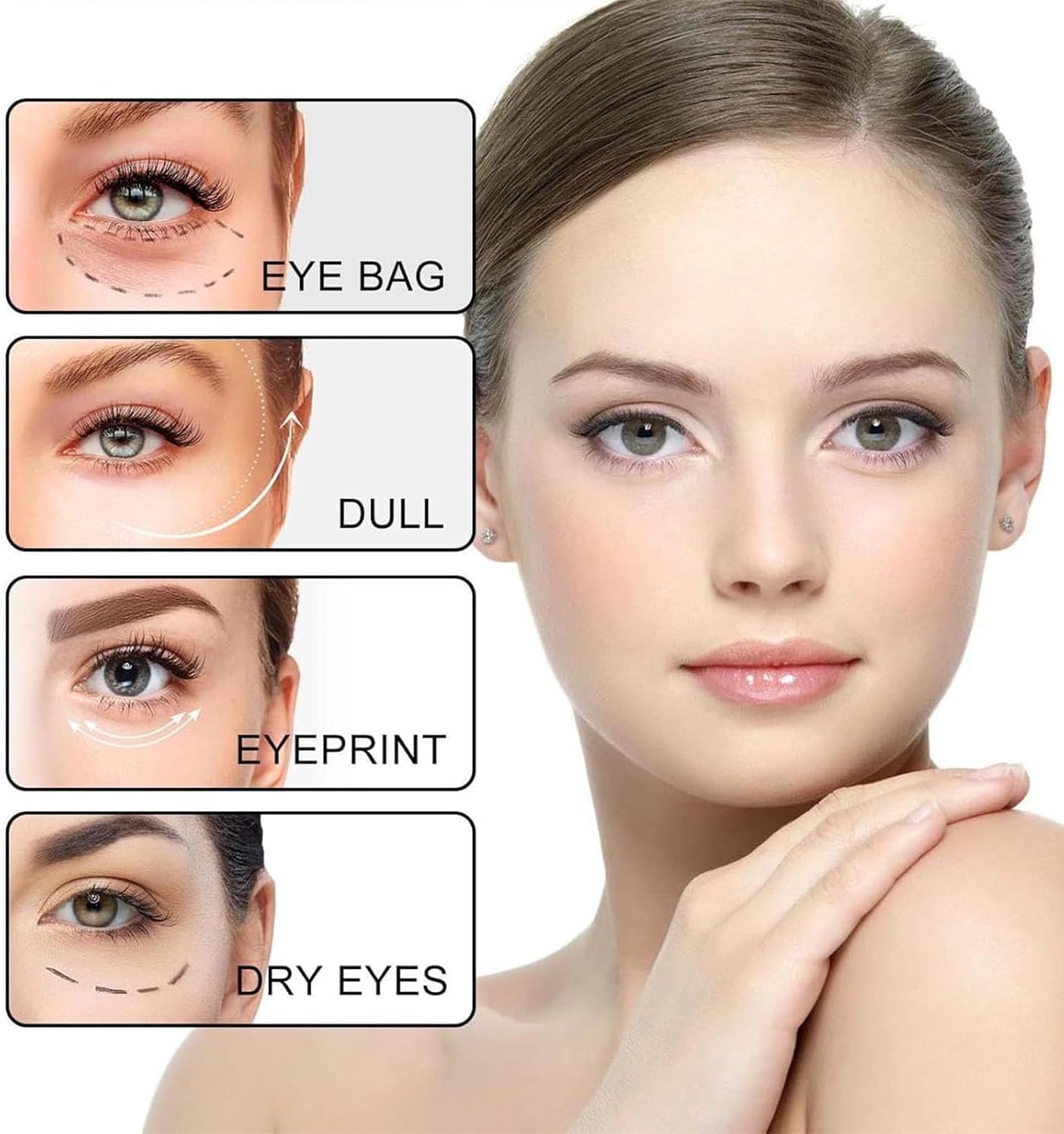 Zendi Time Eraser Eye Roller with Castor Oil & Frankincense – Helps Reduce Under-Eye Bags, Puffiness & Wrinkles