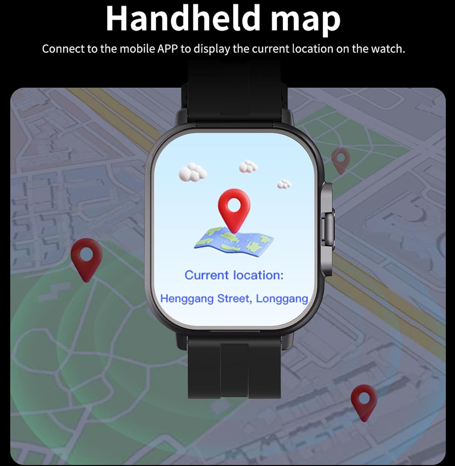 Smart Watch with Wireless Earbuds, Heart Rate Monitor & Bluetooth Calls