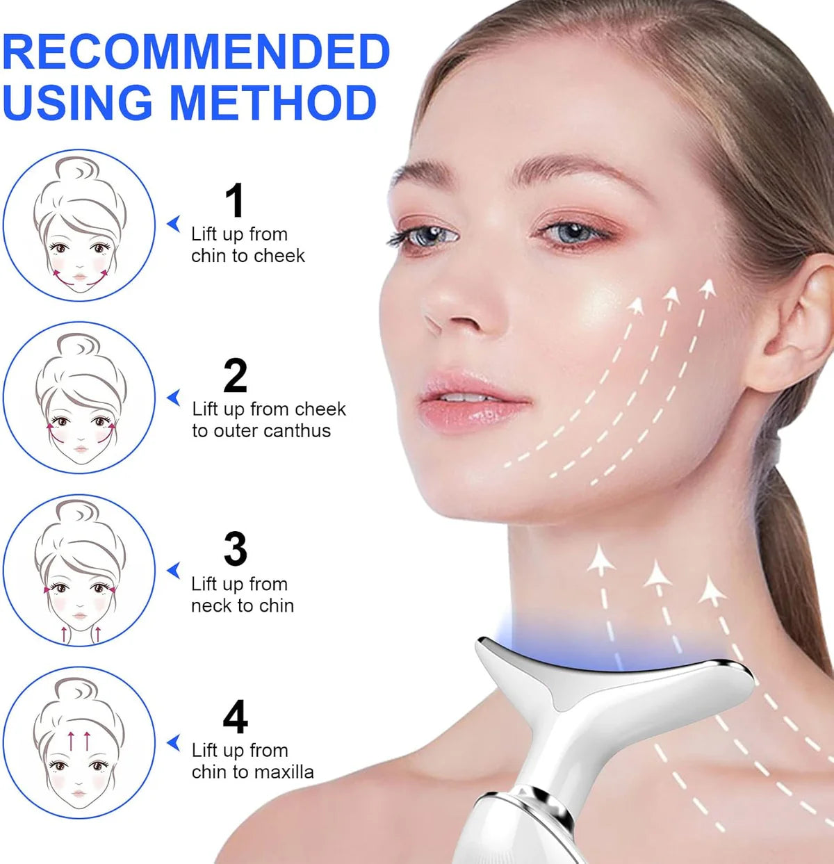 EMS Face Massager for Wrinkles & Skin Tightening – Electric Anti-Aging Facial Device with Face Lift