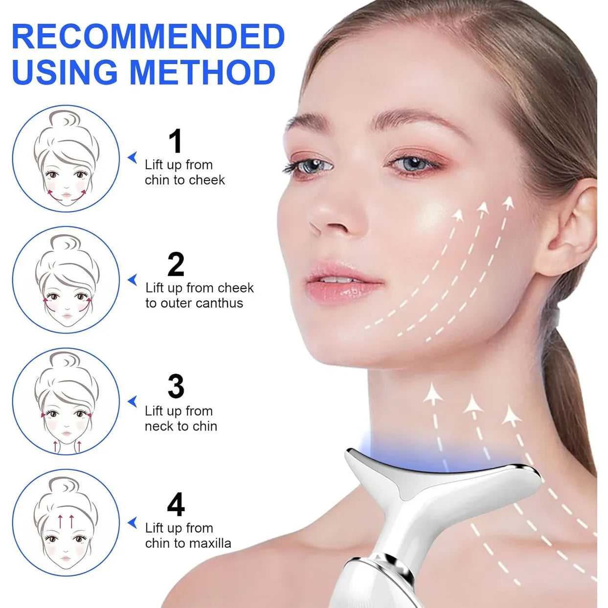 EMS Face Massager for Wrinkles & Skin Tightening – Electric Anti-Aging Facial Device with Face Lift