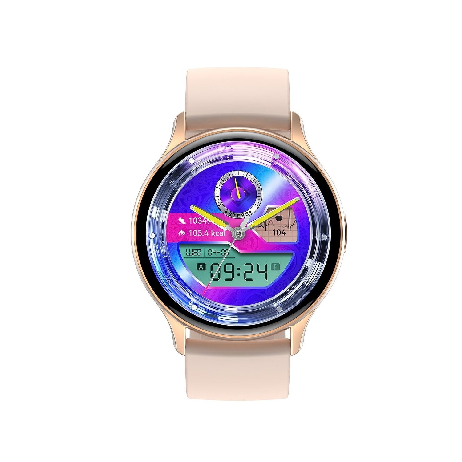 Y15 AMOLED Smart Watch with Bluetooth Calling – Sports Fitness Tracker, Pink