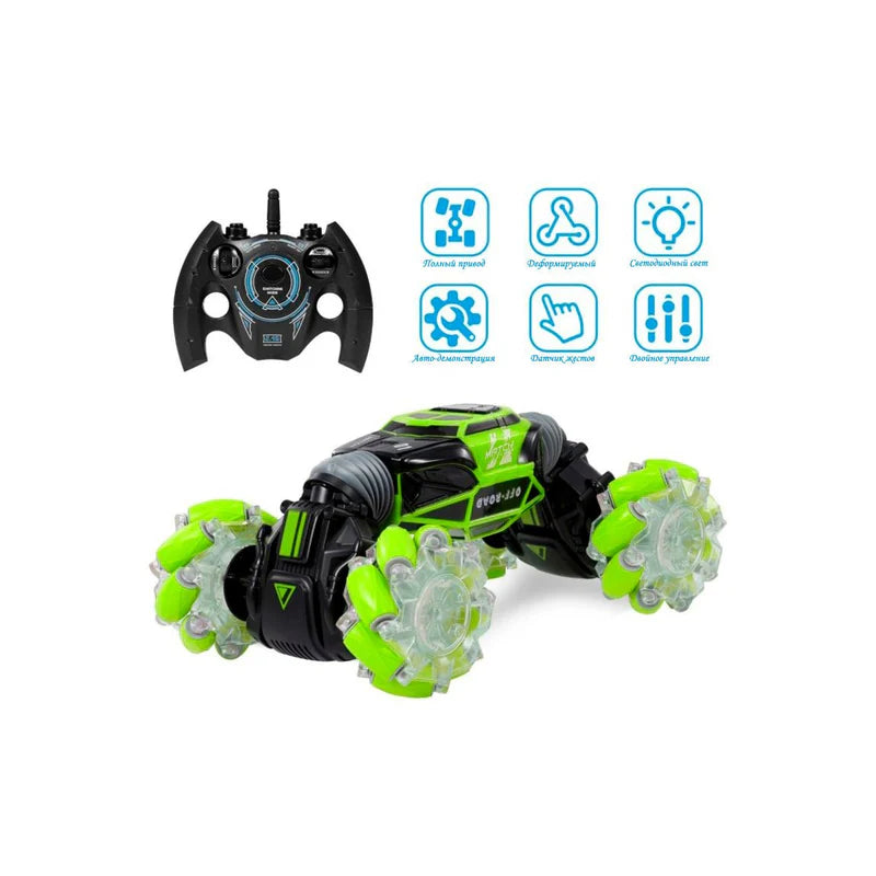 Powerextra 2.4GHz Gesture Sensor Watch Remote Control with USB Charging Cable for RC Stunt Car